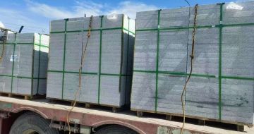 毕节 芝麻白花岗岩地铺石装车日常