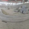 毕节 芝麻白异形坐凳，自然面光面弧形加工