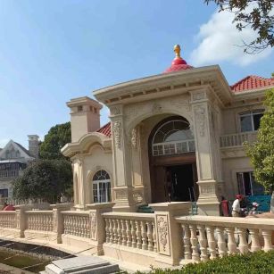 毕节 黄金麻花岗岩欧式别墅