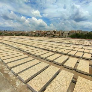 毕节 黄金麻荔枝面花岗岩石材地铺石防护中