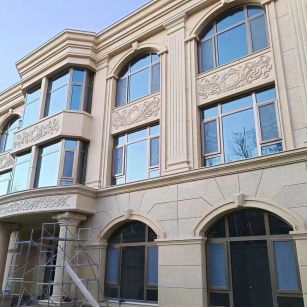 毕节 黄金麻花岗岩别墅外墙干挂