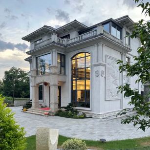 毕节 白麻花岗岩私人别墅干挂石材豪华定制