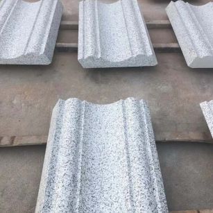 毕节 白麻花岗岩光面别墅线条