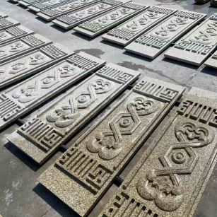 毕节 黄金麻花岗岩外墙雕刻板