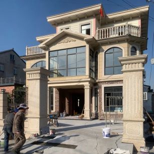 毕节 黄金麻花岗岩荔枝面别墅外墙干挂私家专属