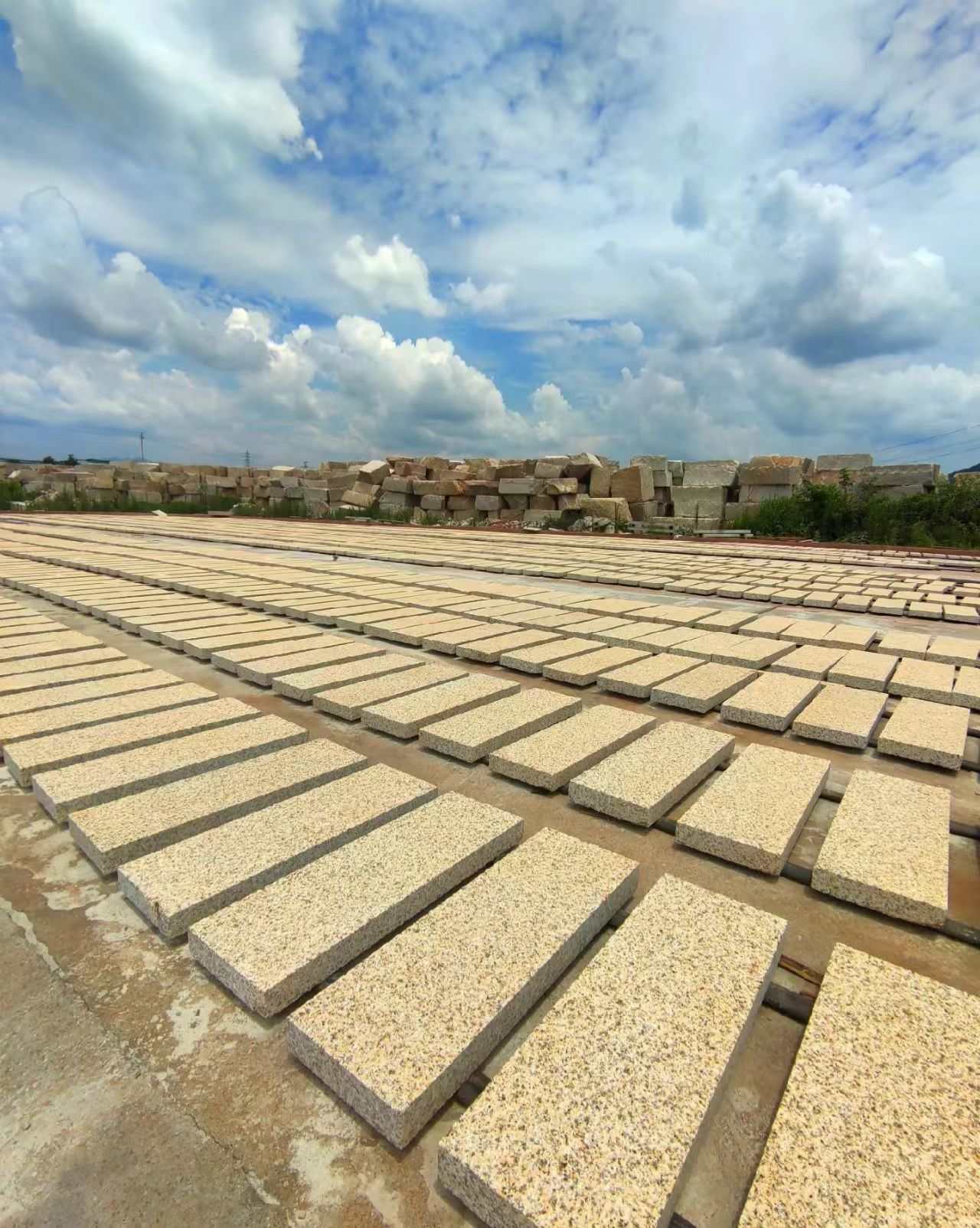 毕节 黄金麻花岗岩荔枝面地铺石防护中