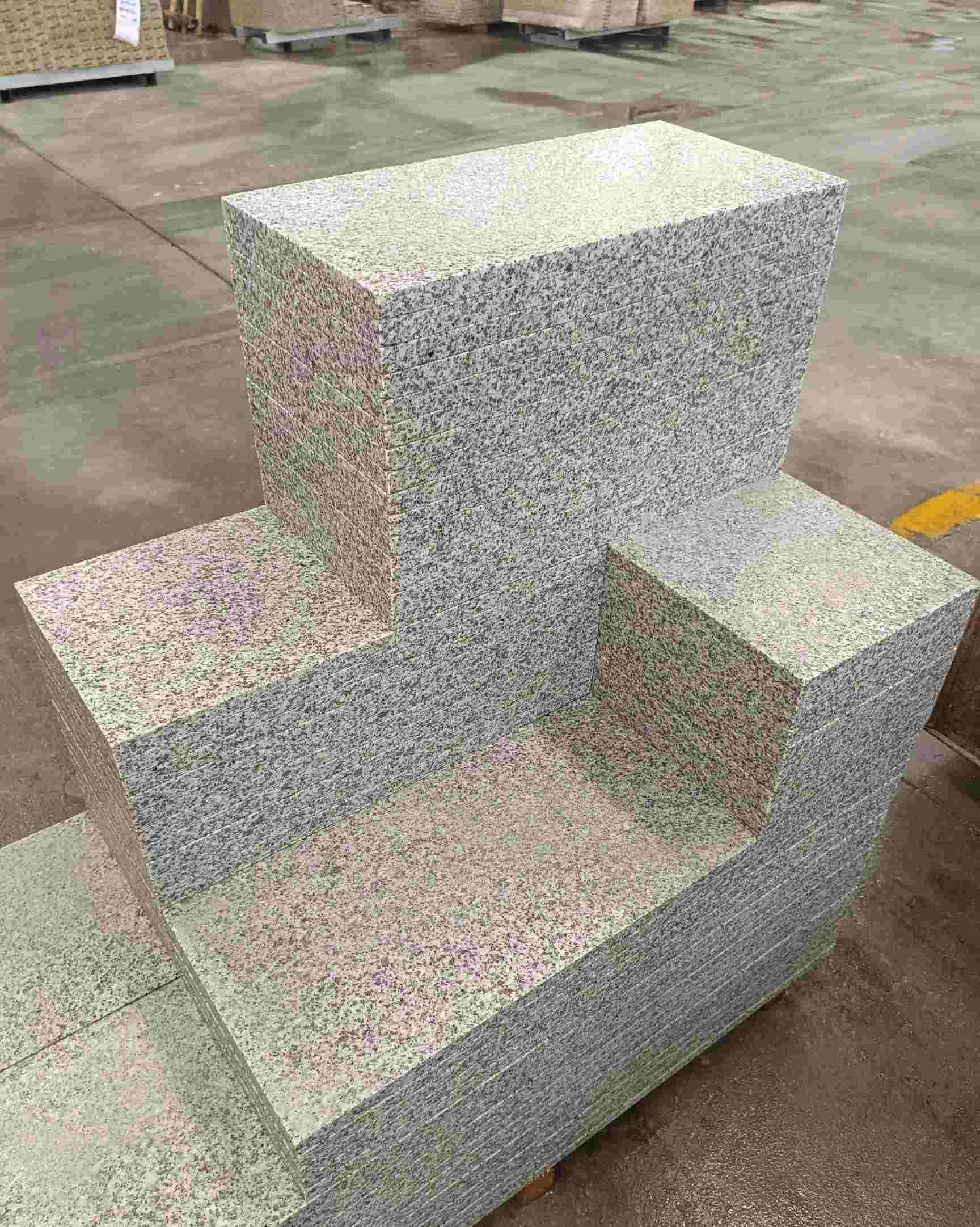 毕节 白麻花岗岩荔枝面地铺石