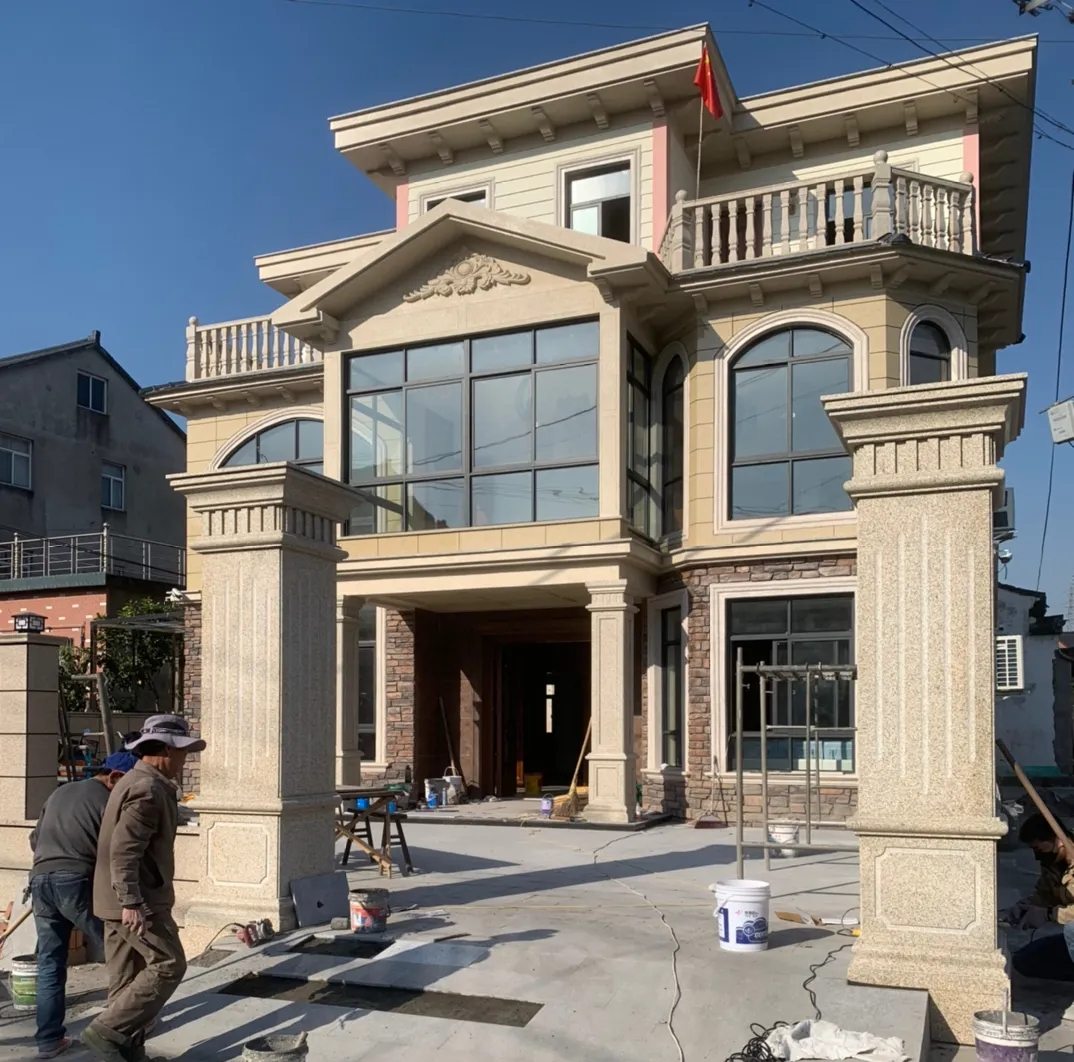 毕节 黄金麻花岗岩荔枝面别墅外墙干挂私家专属